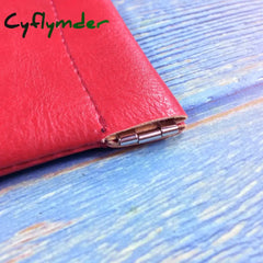 Cyflymder Pu Leather Coin Purse Women Men Small Mini Short Wallet Bag Money Change Key Earbuds Travel Credit Card