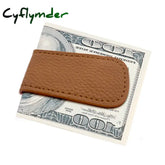 PU Leather Magnetic Money Clip Multifunctional Portable Business Card Holder Slim Unisex Passport Cover Mini Retro Pocket Wallet