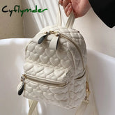 Cyflymder Pu Soft Leather Bags Shoulder Small Backpacks Multi-Function Ladies Phone Pouch Pack