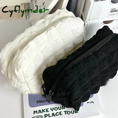 Puffs Cute Pencil Case Korean Stationery Pen Case Trousse Estuche Escolar Large Capacity Pencilcase School Supplies Pencil Pouch