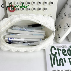 Cyflymder Puffs Cute Pencil Case Korean Stationery Pen Trousse Estuche Escolar Large Capacity