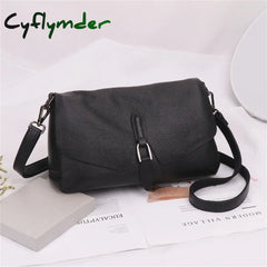 Cyflymder Pure Leather Handbag New Shoulder Messenger Bag Female Fashion Wild Texture First Layer