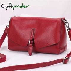 Cyflymder Pure Leather Handbag New Shoulder Messenger Bag Female Fashion Wild Texture First Layer