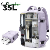 Cyflymder Purple Backpack Multifunctional Travel Bag Big Capactiy Shoulder Bags For Women With