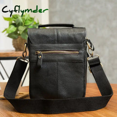 Cyflymder Quality Leather Male Casual Design Shoulder Messenger Bag Cowhide Fashion Cross-Body Bag