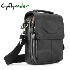 Cyflymder Quality Leather Male Casual Design Shoulder Messenger Bag Cowhide Fashion Cross-Body Bag