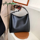 Cyflymder Quality Women Tote Bags 2 Pcs/Set Large Capacity Shopper Shoulder Bag Pure Color Wide