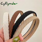 Cyflymder Retro Black White Bezel Hairbands Headbands For Women Girls Vintage Hoop Party Bride