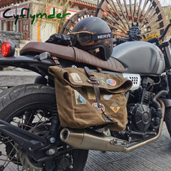 Cyflymder Retro Canvas Shoulder Messenger Bag Men’s Street Simple Travel Oblique Backpack Trend