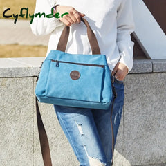 Cyflymder Retro Casual Women’s Bag Canvas Ladies Single-Shoulder Messenger Large-Capacity