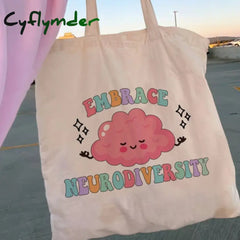 Cyflymder Retro Flower Floral Women Canvas Tote Bag Girl Reusable Shopper Foldable Ecobag Aesthetic