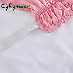 Cyflymder room inspo ideas 4 Layers Ruffled Bed Skirt Wrap Around Elastic Bed Skirt Bed Cover Without Surface Home