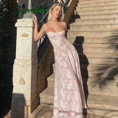 Cyflymder - Rosalia Floral Mesh Long Dress Dresses