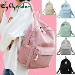 Cyflymder School Backpack Bags For Teenage Girls Women Bagpack Female Corduroy Bookbag Harajuku Bag