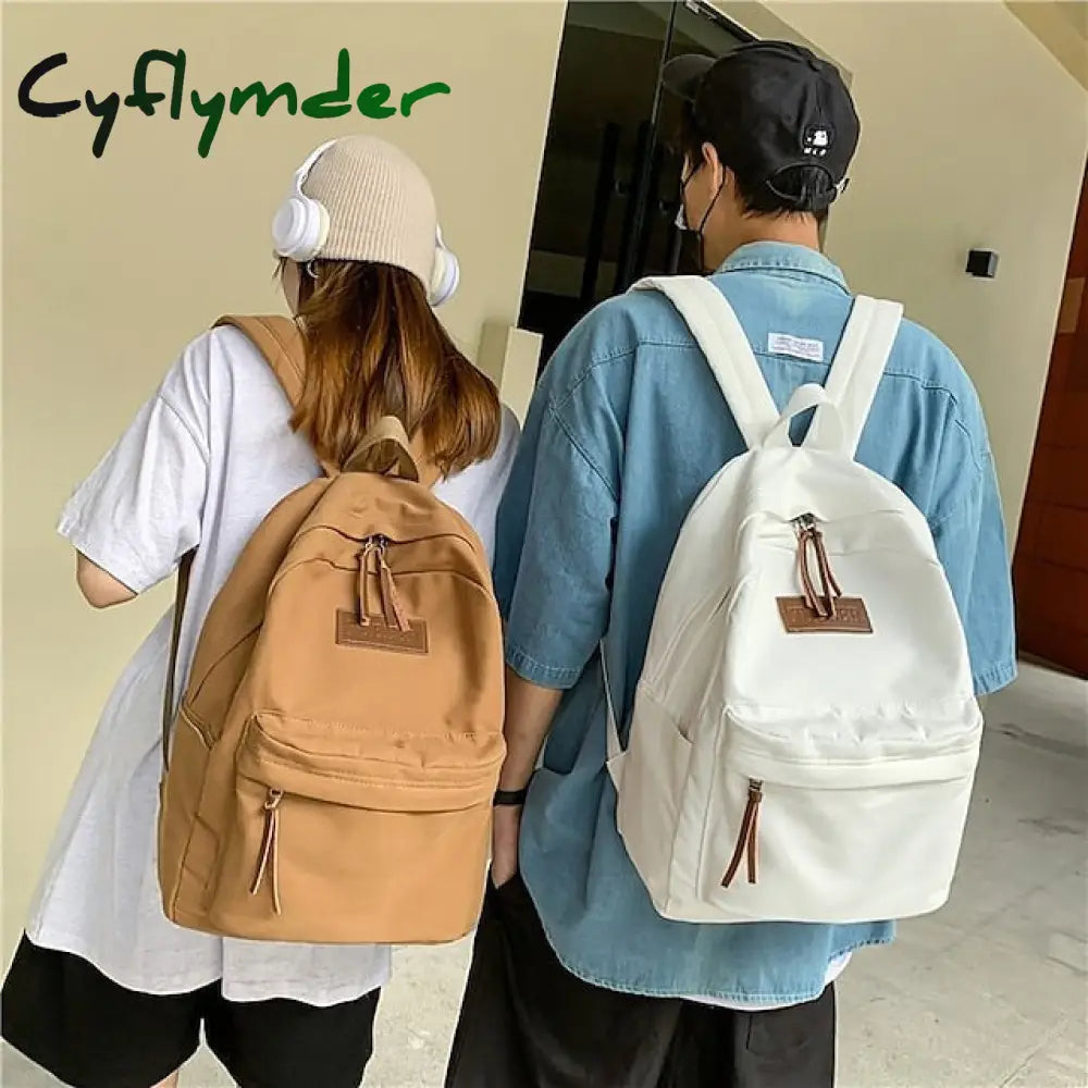 School Backpack Bookbag Solid Color for Student Boys Girls Large Capacity Adjustable Shoulder Straps Canvas School Bag Back Pack Satchel 19.45 inch, Back to School Gift