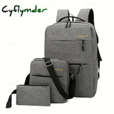 School Backpack Set Business Backpack Casual Bags Computer Backpacks Back to College Gifts Grey