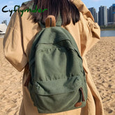 Cyflymder School Bag Girl Fabric New Fashion College Student Vintage Women Backpack Canvas Female