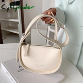 Cyflymder Semicircle Saddle Shoulder Crossbody Bags For Women Designer Brand Adjustable Wide Strap