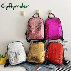 Cyflymder Sequins Women Backpacks Teenage Girls Rucksack Fashion Glitter Ladies Schoolbag Large