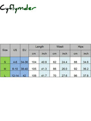 Cyflymder Sexy All-match Lace See-through High Waist Pant Women Long Casual Y2K Straight Trouser Female See Through