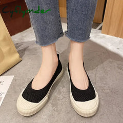 Cyflymder Shallow Mouth Casual Woman Shoe Slip-on Round Toe Female Footwear Loafers With Fur Soft New Slip On Summer