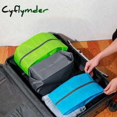 Cyflymder Shoe Storage Bag Waterproof And Dust-Proof Nylon Fabric With Strong Zipper Suitable For