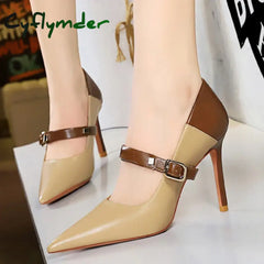 Cyflymder Shoes 2025 Women Pumps Patent Leather High Heels Stiletto Sexy Party Shoes OL Career Women Heels Office Shoes