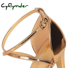 Cyflymder Shoes Buckle Strap High Heels New Women Heels Sandals Stiletto 11cm Sexy Heels Party Shoes Women Pumps Ladies