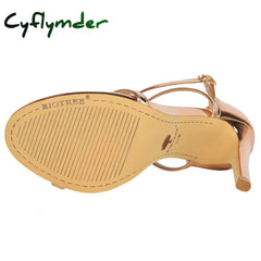 Cyflymder Shoes Buckle Strap High Heels New Women Heels Sandals Stiletto 11cm Sexy Heels Party Shoes Women Pumps Ladies