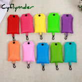 Cyflymder Shopping Bag Solid Color Eco-Friendly Folding Reusable Portable Shoulder Handbag