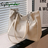 Shoulder Side Bags for Women Vintage Solid Color Simple Large Capacity Big PU Leather The Latest Handbags Travel Totes