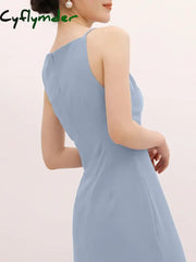 Cyflymder - Silent Sea Boat Neck Midi Dress Dresses