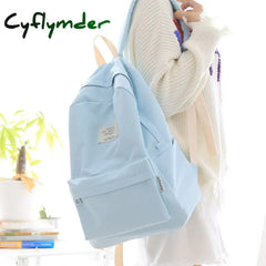 Cyflymder Simple Design Oxford Korea Style Women Backpack Fashion Girls Leisure Bag School Student