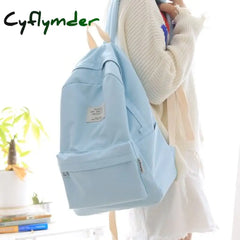 Cyflymder Simple Design Oxford Korea Style Women Backpack Fashion Girls Leisure Bag School Student