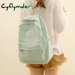Cyflymder Simple Design Oxford Korea Style Women Backpack Fashion Girls Leisure Bag School Student