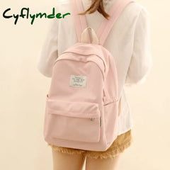 Cyflymder Simple Design Oxford Korea Style Women Backpack Fashion Girls Leisure Bag School Student