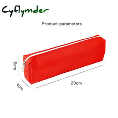 Cyflymder Simple Pencil Case School Supplies Cases Estuche Escolar Solid Color Stationery Kalemlik