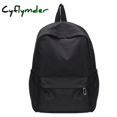 Cyflymder Simple Solid Color Shoulder Backpacks Nylon Large Capacity Travel Knapsacks Girls Student