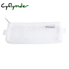Cyflymder Simple Transparent Mesh Pencil Case For Girls Boys Office Student Cases Nylon School