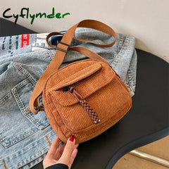 Cyflymder Simple Versatile Crossbody Bag Fashionable Casual Small Square Bag Personalized Commuting Shoulder Bag