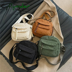 Cyflymder Simple Versatile Crossbody Bag Fashionable Casual Small Square Bag Personalized Commuting Shoulder Bag