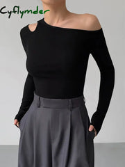 Cyflymder - Slinky Cutout Knit Top Tops