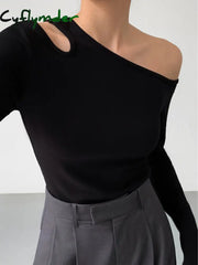 Cyflymder - Slinky Cutout Knit Top Tops