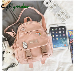 Cyflymder Small Backpack Women Cute Multifunctional Dual-Use School Bags For Teenage Girls Student
