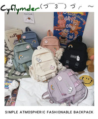 Cyflymder Small Backpack Women Cute Multifunctional Dual-Use School Bags For Teenage Girls Student