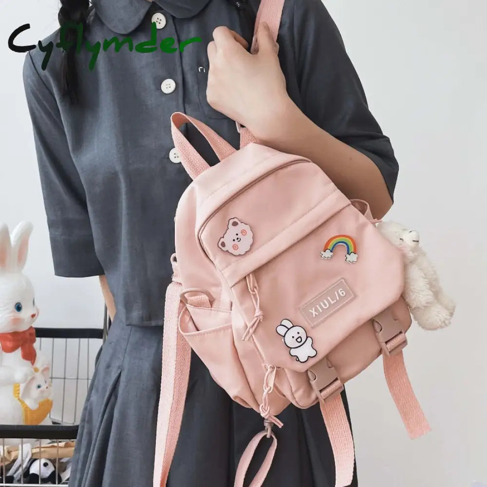 Cyflymder Small Backpack Women Cute Multifunctional Dual-Use School Bags For Teenage Girls Student