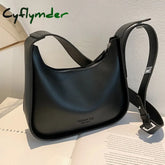 Women's Black Bag Simple Retro Crossbody Bags Luxury Pu Leather Female Handbags Pure Color Bucket Shoulder Bags
