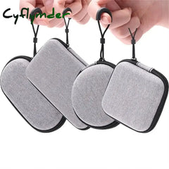 Cyflymder Small Earphone Storage Bags Hard Shell Data Cable Organizer Bag Mini Tech Gadgets