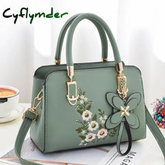 Cyflymder Small Fresh Embroidered Small Square Bag New Fashion Women Handbag Casual One-shoulder Bags Diagonal Female Bag Women