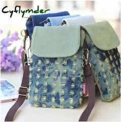 Cyflymder Small Shoulder Bags Nylon Women Mobile Phone Mini Female Messenger Purse Lady Wallet